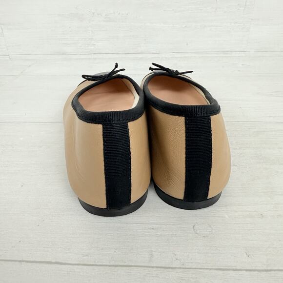 J. Crew Tan and Black Flats - Picture 6 of 11